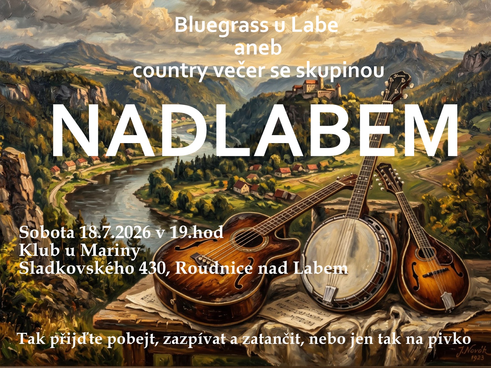 Pozvánka na koncert NadLabem — 18. 7. 2026, Klub u Mariny, Roudnice nad Labem